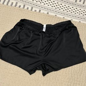 XXL silk black shorts